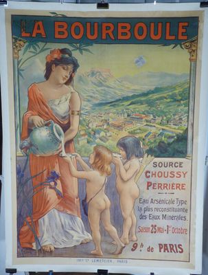affiche annonçant un tournoi de bourboule à Paris, en France