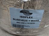 a roll of silver foil wrapped in foil on the ground