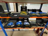 a rack with many different types of electronics on it