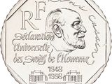 an image of a coin with a drawing of a man on it