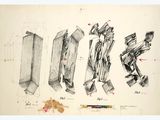 drawing of a drawing of a piece of furniture and a drawing of a piece of furniture