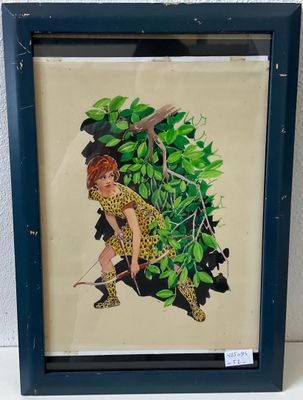 an image of a picture of a woman in a leopard suit