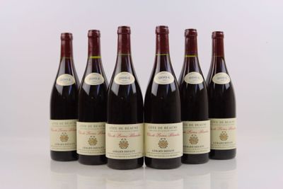 6 bouteilles de COTE DE BEAUNE Clos de Pierre Blanches 2004 …