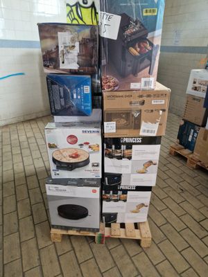 Palette d'électroménager, retour client non contrôlé, vendu …