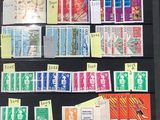 a lot of different stamps on the table together