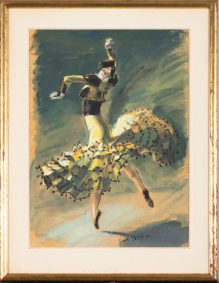 441. Paul BAZE (1901-1985). Danseuse de flamenco.