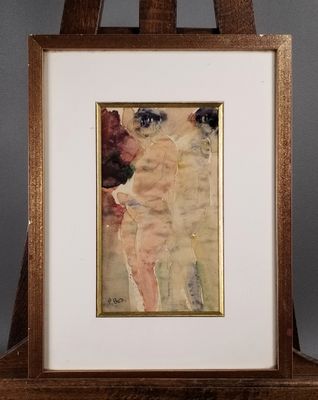 une image représentant un tableau représentant une femme sur un chevalet