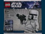 Mini-figurine Lego Star Wars « Clone Trooper » avec un pistolet, dans son emballage