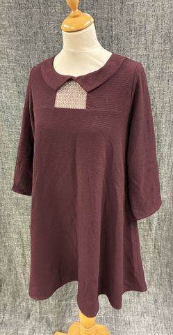 COMPTOIR DES COTONNIERS – Tunique en polyester marron. Taille : 4...