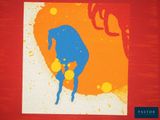 an image of a painting of a person on a skateboard