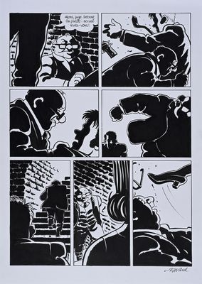 a black and white image of a comic strip with a man and a woman