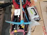 a lot of tools that are sitting on a pallet