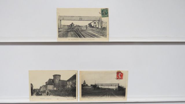 Felletin : Lot de 3cpa : La Passerelle, vue prise de la Vallée (H...