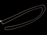 a close up of a chain on a black background