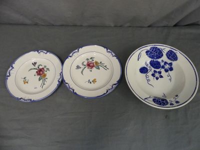 LONGCHAMP Vélars - Assiette et coupe à biscuit (petit fèle) …