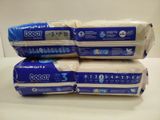 three rolls of toilet paper stacked on top of each other