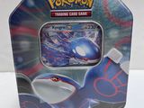 pokemon trading card game tin with a blue and white pokemon figure