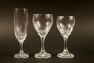 VILLEROY ET BOCH : ensemble de verres à pied en cristal comp…