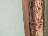 a picture of a wooden frame with carvings on it