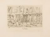 an image of a drawing of a group of people on a boat