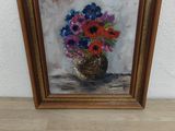 une image d'une peinture de fleurs dans un vase