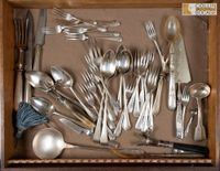 Ménagère à decor de feuillage,depareillée . (photo 3)