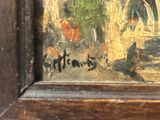 un tableau accroché au mur d'une pièce, représentant un homme et une femme