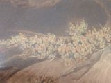 a picture of a painting of a tree on a hill