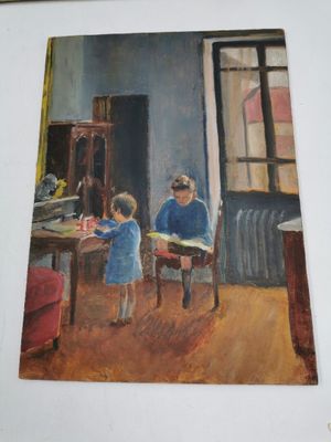 Attribué à Georges LEVY (1899 - 1969) A l'heure de la lectur…