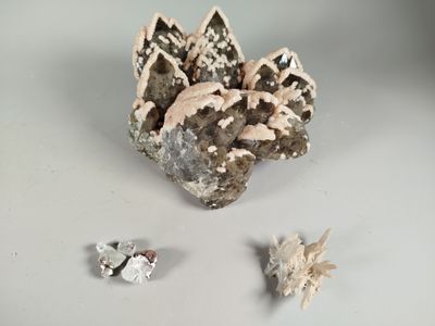 a small piece of rock that has been placed on a table