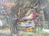 une peinture représentant un poisson dans l'eau