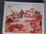 a picture of a picture of a painting on a table