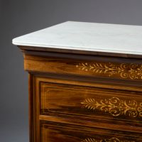 Commode droite en palissandre et placage de palissandre (écl… (photo 2)