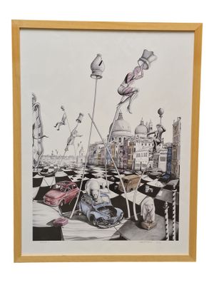 Teddy GARDEZ (1960), "Venise", lithographie numérique en cou… - Photo 1