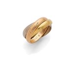 une bague en or 18 carats et diamants, signée Cartier