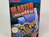 the box for the game blaster master is sitting on a white surface
