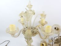 MURANO - Paire de girandoles en verre à quatre bras de lumiè… (photo 6)