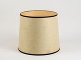 a close up of a lamp shade on a white background