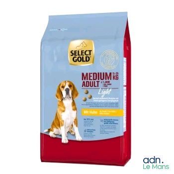 un gros plan sur un sac de croquettes pour chien sur fond blanc