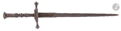 an image of a close up of a sword on a white background