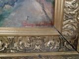 une photo d'un tableau représentant une femme tenant un oiseau dans la main