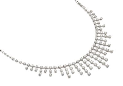 a diamond necklace, by van cleef