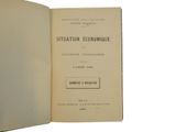 an open book with a black and white title on it
