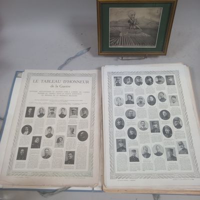 PLANCHES illustrées « Nos héros, 1914‑1916 ».