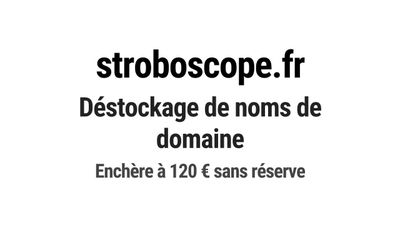 Nom de domaine stroboscope.fr. Catégorie: Informatique et te…