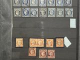 a picture of a display case with stamps on it