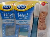 two packs of scholl velvet smooth foot care products on a white background