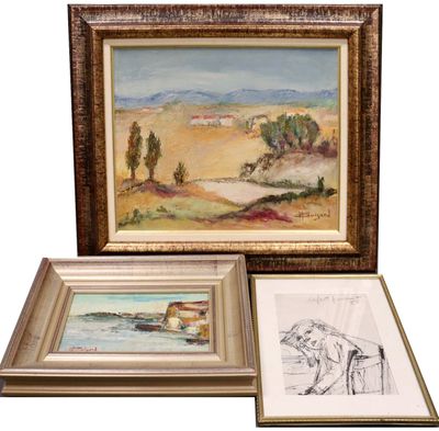 Charles GUIGARD (1922-1988). Paysage dauphois, vers le Hamea…