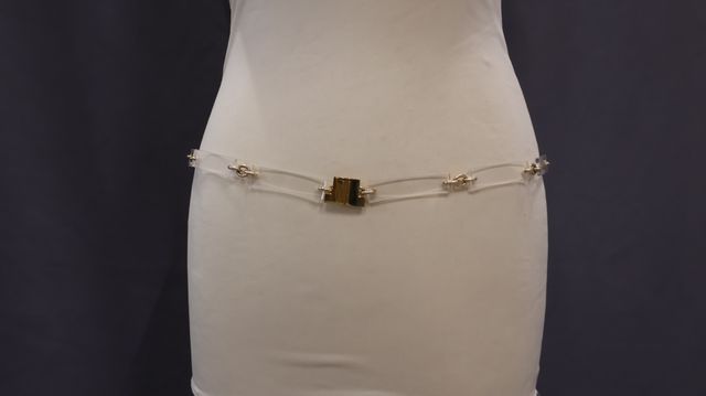 LANVIN : ceinture plexiglass (pour un 38 en taille) 