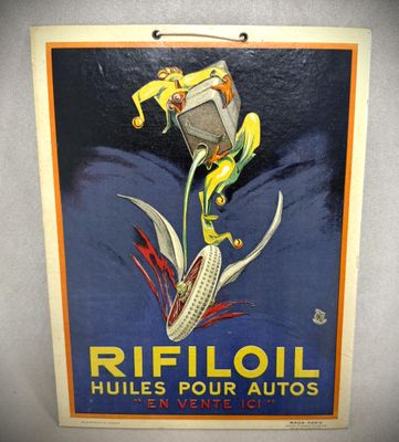 an image of a picture of a poster of a man riding a motorcycle